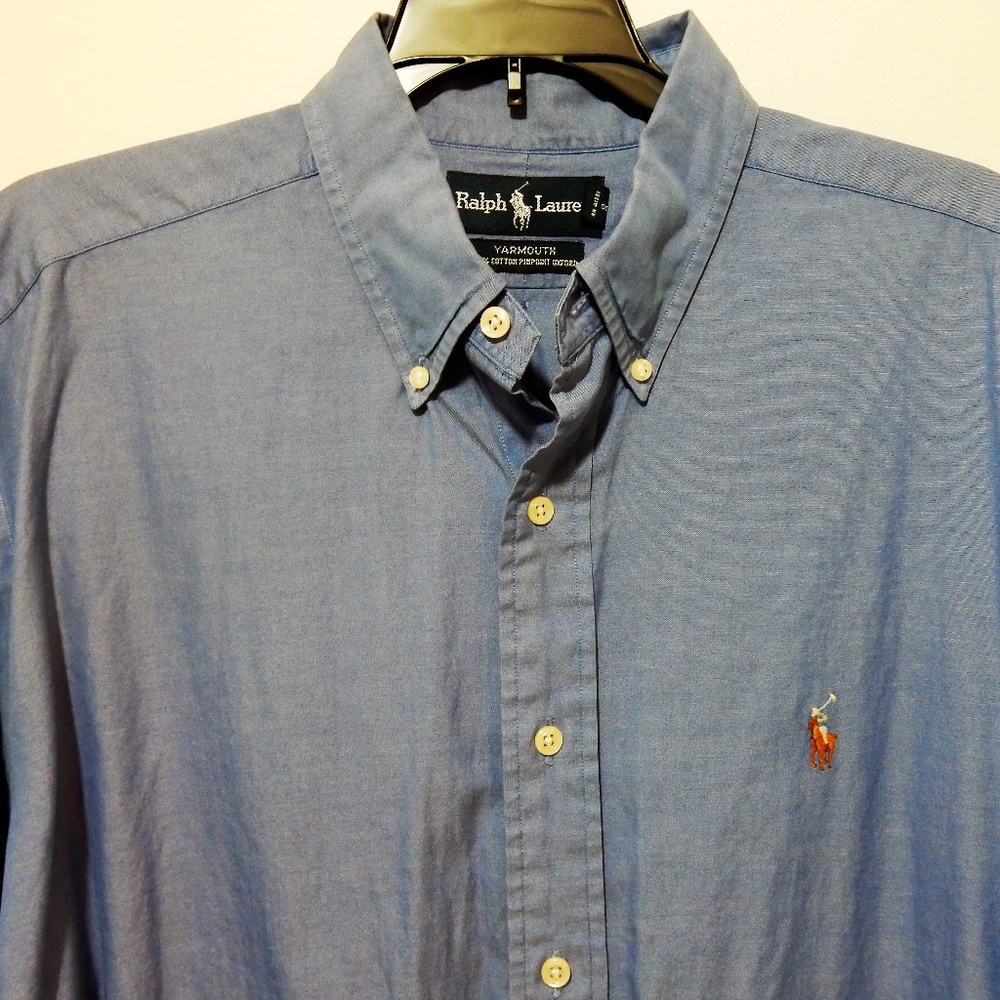 Ralph Lauren Blue Yarmouth Long Sleeve Button Down
